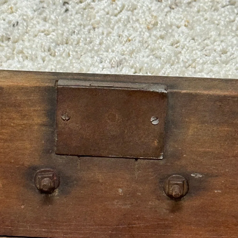 Antique Primitive Wooden Drawer Dovetail Joinery Rustic Farmhouse Storage Bin